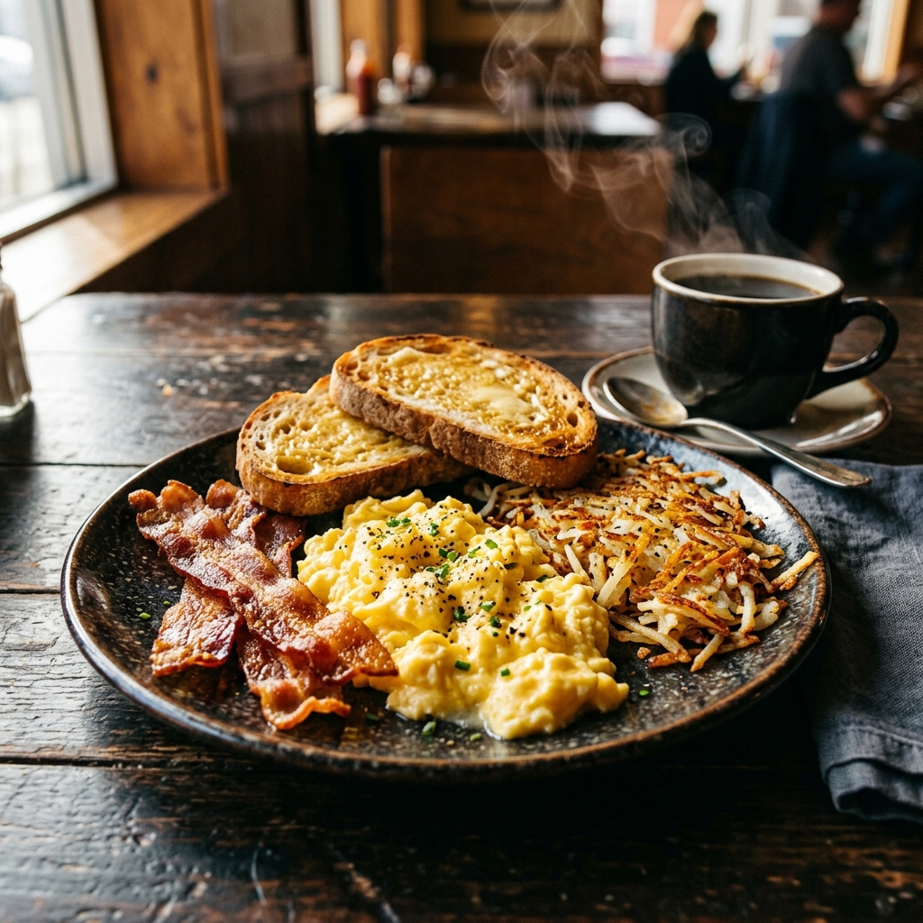 Fresh breakfast served daily at Flyin' Farmer Pitstop